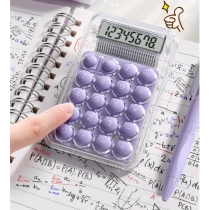 Mini Calculator Cute Student Mini Portable Counter Compact, Silent, High Appearance, Transparent