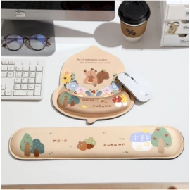 Cute and minimalist mouse pad, wrist guard, comput..