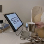 Metal bracket, flat sheet, vinyl record storage, desktop lazy support rack, wrought iron learning and reading rack