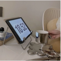 Metal bracket, flat sheet, vinyl record storage, desktop lazy support rack, wrought iron learning and reading rack