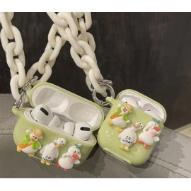 Funny and cute 3D duckling suitable for Apple Pro protective case Bluetooth Airpod S2 generation Pro2